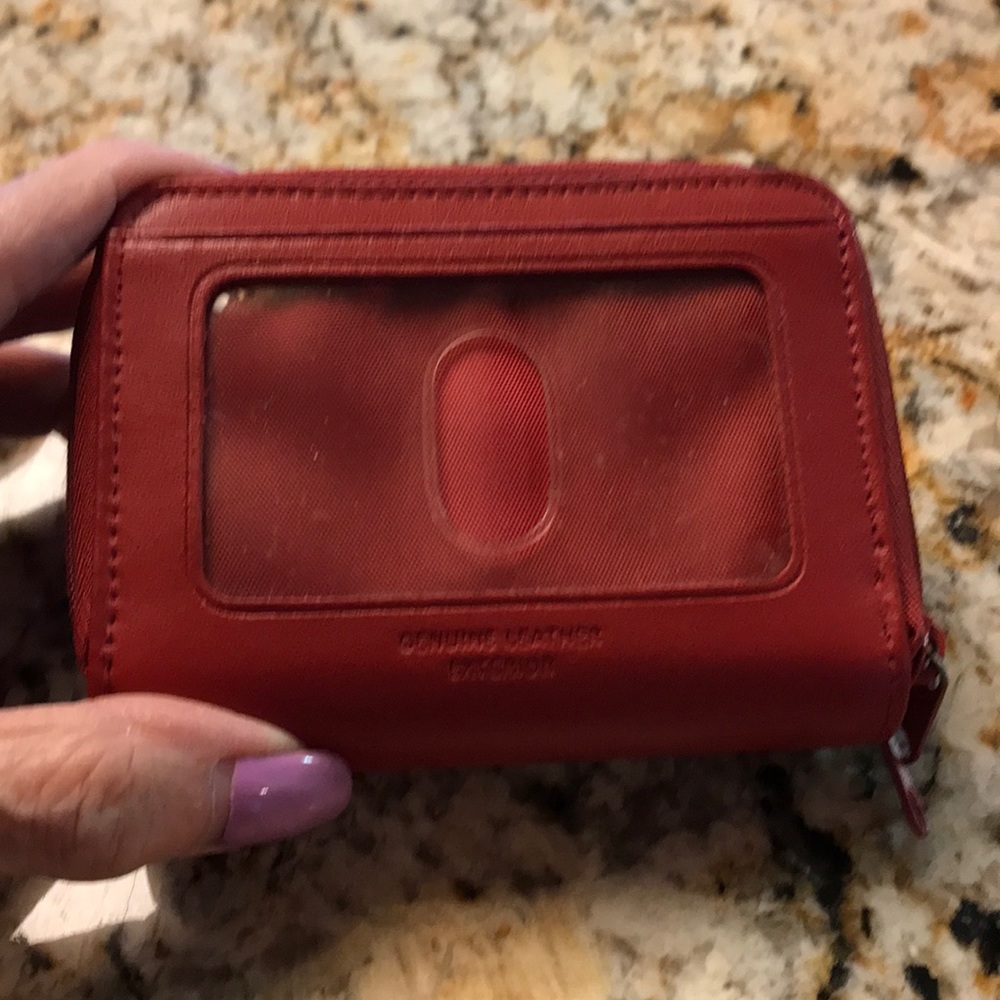 Red Leather Wallet